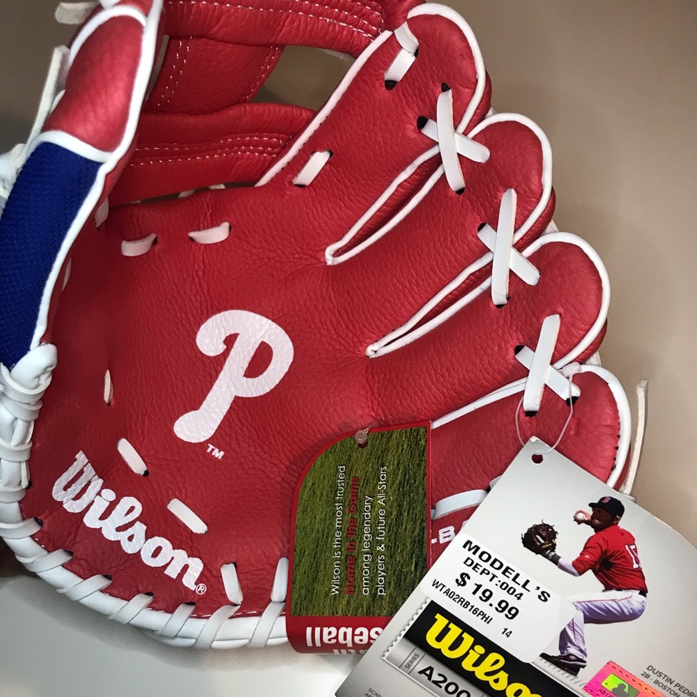 Wilson A200 Phillies Youth Baseball Glove